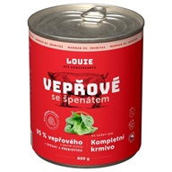 Louie pro psy Vepřové se špenátem 800 g - Konzervy pro psy