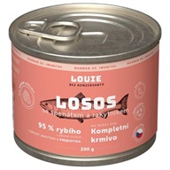 Louie pro psy Losos se špenátem a rakytníkem 200 g - Konzervy pro psy