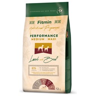 Fitmin Performance Medium Maxi Lamb with Beef 12 kg - Granule pro dospělé psy