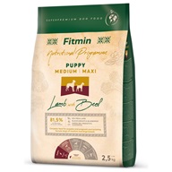 Fitmin Puppy Medium Maxi Lamb with Beef 2,5 kg - Granule pro štěňata