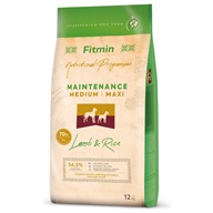 Fitmin Maintenance Medium Maxi Lamb & Rice 12 kg - Granule pro dospělé psy