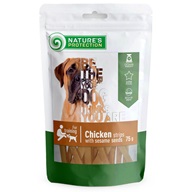 Nature's Protection Chicken Strips with Sesame Seeds 75 g - Pamlsky pro psy