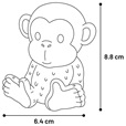 Flamingo Dunda Panda & Lion & Monkey & Hippo mix - Hračky pro psy