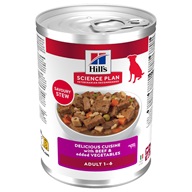 Hill's Science Plan Canine Adult Beef & Vegetables Savoury Stew 363 g - Konzervy pro psy