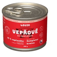 Louie pro psy Vepřové se špenátem 200 g - Konzervy pro psy
