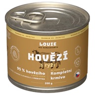 Louie pro psy Hovězí s rýží 200 g - Konzervy pro psy