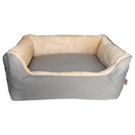 Samohýl Exclusive Adena pelech šedý/béžový 60 × 40 cm - Pelíšky pro psy, pelechy, textilní boudy