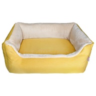 Samohýl Exclusive Adena pelech žlutý/béžový 120 × 100 cm - Pelíšky pro psy, pelech pro psa