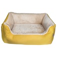 Samohýl Exclusive Adena pelech žlutý/béžový 120 × 100 cm - Pelíšky pro psy, pelechy, textilní boudy