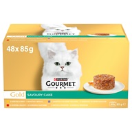 Gourmet Gold Savoury Cake multipack 48 × 85 g - Konzervy pro kočky