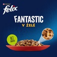 Felix Fantastic masový výběr v želé multipack 80 × 85 g - Konzervy pro kočky