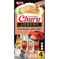 Inaba Churu Cat Luxury tuňák a humr 4 × 14 g - Pamlsky pro kočky