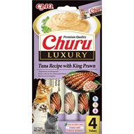 Inaba Churu Cat Luxury tuňák a královské krevety 4 × 14 g - Pamlsky pro kočky