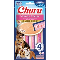 Inaba Churu Dog Snack losos 4 × 14 g - Pamlsky pro psy