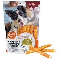 Duvoplus Meat! Chicken & Rawhide Sticks S 100 g - Buvolina