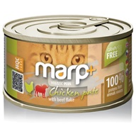 Marp Cat Holistic Plus Chicken Pate with Beef 24 × 70 g - Konzervy pro kočky