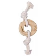 Quapas! Coffeewood & Rope Knotted Pull Ring S - Ostatní