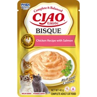 Inaba Ciao Entrée Bisque kuře a losos 40 g - Kapsičky pro kočky
