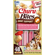 Inaba Churu Bites Joint Support Dog Snack kuře a losos 4 × 12 g - Ostatní pamlsky