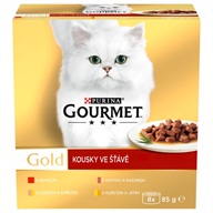 Gourmet Gold Kousky ve šťávě multipack 8 × 85 g - Akční nabídka