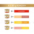 Gourmet Gold Kousky ve šťávě multipack 8 × 85 g - Konzervy pro kočky