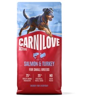Carnilove Active Dog Salmon & Turkey Small Breed 12 kg - Granule pro dospělé psy