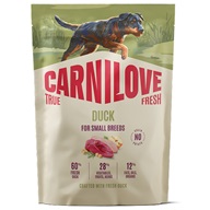 Carnilove True Fresh Dog Duck Small Breed 1,5 kg - Granule pro dospělé psy