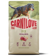 Carnilove True Fresh Dog Duck Small Breed 4 kg - Granule pro dospělé psy