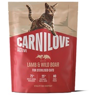 Carnilove Active Cat Lamb & Wild Boar Sterilised 400 g - Granule pro kočky, krmivo pro kočky