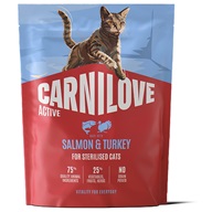 Carnilove Active Cat Salmon & Turkey Sterilised 400 g - Granule pro kočky, krmivo pro kočky