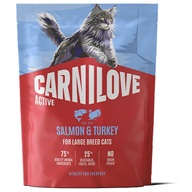 Carnilove Active Cat Salmon & Turkey Large Breed 400 g - Granule pro kočky, krmivo pro kočky