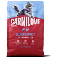 Carnilove Active Cat Salmon & Turkey Large Breed 2 kg - Granule pro kočky, krmivo pro kočky
