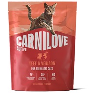 Carnilove Active Cat Beef & Venison Sterilised 400 g - Granule pro kočky, krmivo pro kočky