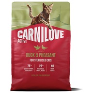 Carnilove Active Cat Duck & Pheasant Sterilised 2 kg - Granule pro kočky, krmivo pro kočky