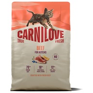 Carnilove True Fresh Cat Beef Kitten 2 kg - Granule pro kočky, krmivo pro kočky