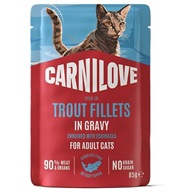 Carnilove Cat Trout Fillets in Gravy with Echinacea 85 g - Kapsičky pro kočky