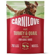 Carnilove Dog Paté Turkey & Quail with Carrot 300 g - Konzervy pro psy