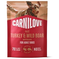 Carnilove Dog Paté Turkey & Wild Boar with Rosehips 300 g - Konzervy pro psy