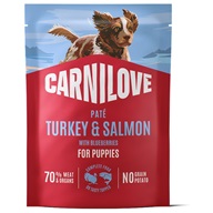 Carnilove Dog Paté Turkey & Salmon with Blueberries Puppy 300 g - Konzervy pro psy