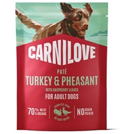 Carnilove Dog Paté Turkey & Pheasant with Raspberry Leaves 300 g - Konzervy pro psy