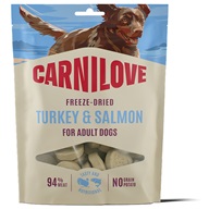 Carnilove Dog Freeze-Dried Turkey & Salmon 60 g - Pamlsky pro psy