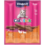 Vitakraft Stick mini cat krůta + jehněčí 3 ks - Tyčinky