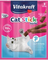 Vitakraft Stick mini cat - treska 18 g, 3 ks - Pamlsky pro kočky