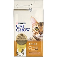 Purina Cat Chow Adult - kuře a krůta 1,5 kg - Granule pro kočky, krmivo pro kočky