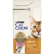 Purina Cat Chow Adult - losos a tuňák 1,5 kg - Granule pro kočky, krmivo pro kočky