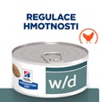 Hill's Prescription Diet Feline w/d konz. 156 g - Konzervy pro kočky