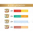 Gourmet Gold Double Pleasure multipack 8 × 85 g - Konzervy pro kočky