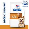 Hill's Prescription Diet Canine k/d 12 kg - Granule pro psy