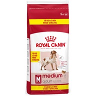 Royal Canin Medium Adult 15 kg + 3 kg zdarma - Granule pro psy
