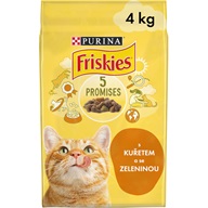Friskies s kuřetem a se zeleninou 4 kg - Granule pro kočky, krmivo pro kočky